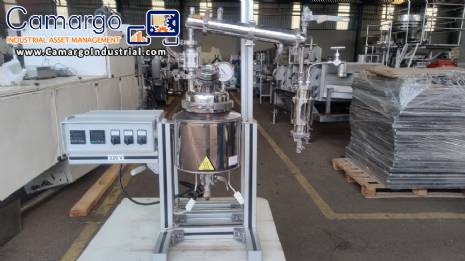 Metalquim 10 liter stainless steel medium pressure laboratory reactor