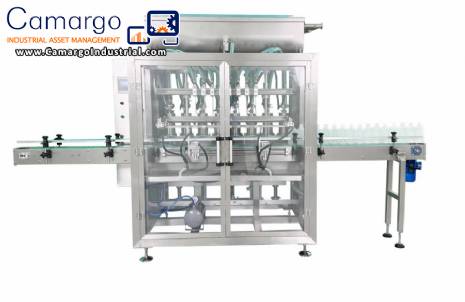 Filling machine for liquids, viscous materials, pastes and sauces