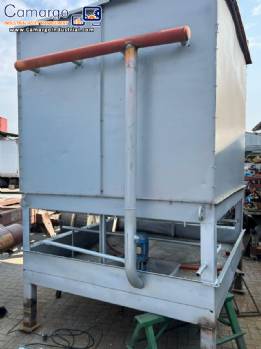 Industrial condenser unit, 480,000 kcal, for Freon or ammonia gas.