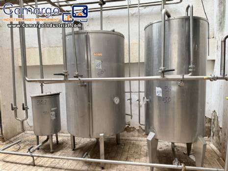 Stainless steel tanks for storage