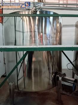 Zegla 5,000-liter stainless steel mixing tank