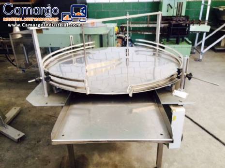 Rotating rotary table in stainless steel 1,20 m