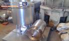 Mixer in stainless steel with screw and pump transfer cookie stuffing