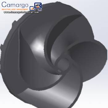 Rotor part for TCI centrifugal pump