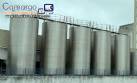 Stainless steel storage tank, 10,000 liters.
