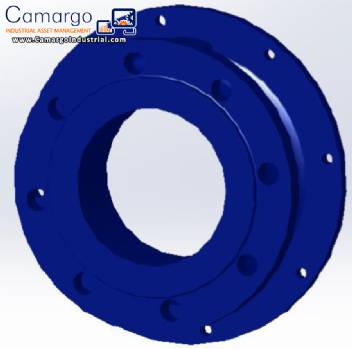 Pressure cap for industrial centrifugal pump