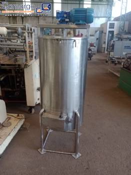 Jacketed stainless steel reactor tank 170 liters