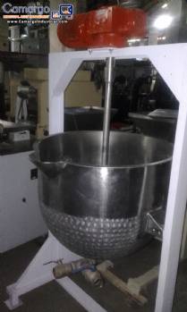 Fixed open stainless steel pan