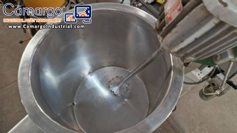 Electric stainless steel jacketed mixing tank