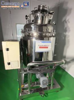 Stainless steel 316 L 200 L tank for drug formulation, for steam heating