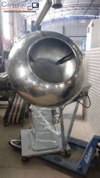 Coater of remedies with bulge in stainless steel 150 L