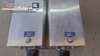 Filling machine with 2 nozzles for liquids and pilfer cap screwer