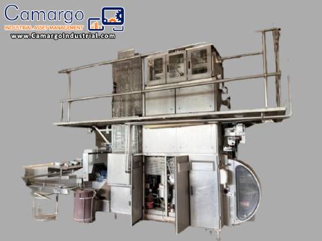 Tetra Pak TBA 19 filling line with straw applicator and Cardboard case packer