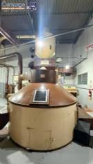 Coffee roasting line with silos roaster grinder and packaging machine