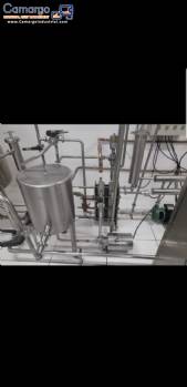 Pasteurization and homogenization line