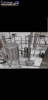 Pasteurization and homogenization line