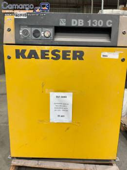 KAESER DB 130 rotary lobe blower with a flow rate of 5.7 m�/min and an 11 kW motor.