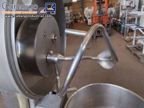 Stainless steel vacuum kneader mixer 85 liters INDUSTRIAL FUERPLA