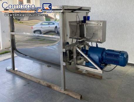 Stainless steel ribbon blender mixer 1000 liters