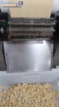 Capeleteira machine for fresh Indian cappelletti dough, 80 kg/hour.
