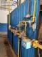 Gas-fired steam boiler with horizontal fire-tube burner Collins