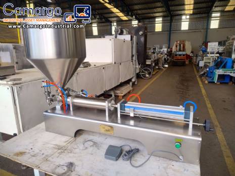 Stainless steel filling machine with 1 benchtop spout 100 ml to 1000 ml