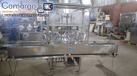 Filling machine with 6 nozzles Conserli