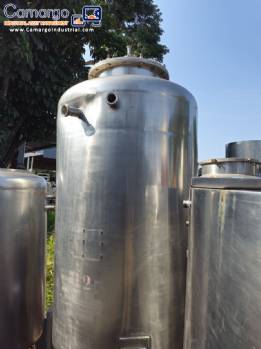 Storage tank in stainless steel 1250 L