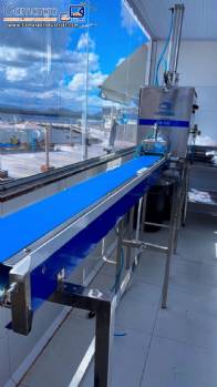 Stainless steel single-screw extruder for sweet biscuits with automatic cutter and conveyor belt, Raffmaq