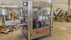Automatic stainless steel labeling machine with two heads for Narita self-adhesive labels