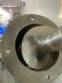 Inclined screw conveyor with stainless steel silo