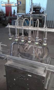 Linear filling machine with 6 stainless steel spouts Amard