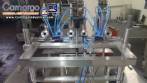 Linear filling machine with 6 pistons filling system