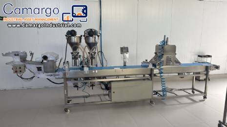 Forming, filling, and dosing conveyor belt machine for laminated doughs, savory pastries, PANITEC Lynea