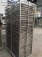 Marcepan electric rotary oven in stainless steel with double trolley.