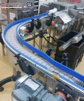 Divamaq modular curved conveyor belt