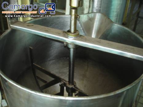 Mixer for sweets 100 liters in stainless steel