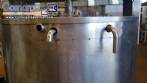 Stainless steel jacketed tank for melting chocolate 170 liters