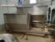 Stainless steel bagging storage silo with screw conveyor outlet