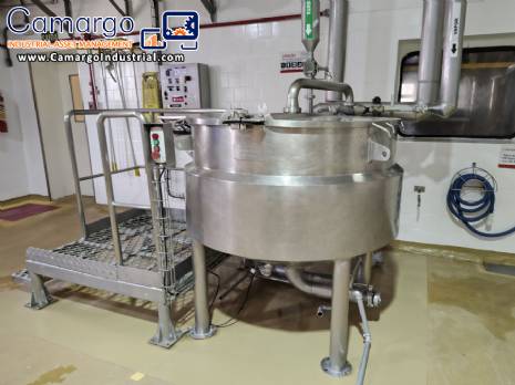 Kroma 200 liter stainless steel jacketed grease melting tank