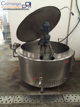 2 industrial Cauldron (or steam autogerador) 1000 gas in stainless steel 304