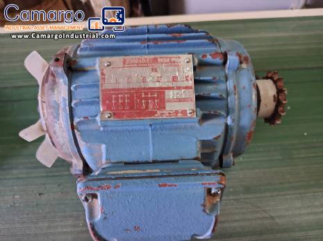 WEG 1 HP three-phase induction motor