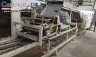 Continuous line laminator, cutter and folder for long dry pasta (tagliatelle).
