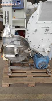 Stainless steel hammer mill, Vieira brand, 7.5 10 HP.