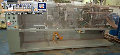 Acepack stand-up pouch packaging machine for powders, 60 to 70 packages per minute. Acepack stand-up pouch packaging machine for powders, 60 to 70 packages per minute.