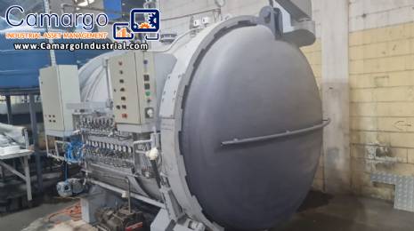 Autoclave for manufacturing laminated, multi-laminated and bulletproof glass - MGO Machines Autoclave for manufacturing laminated, multi-laminated and bulletproof glass - MGO Machines
