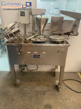 Erli semi-automatic stainless steel capping and filling machine for capsules 0 and 1. Erli semi-automatic stainless steel capping and filling machine for capsules 0 and 1.