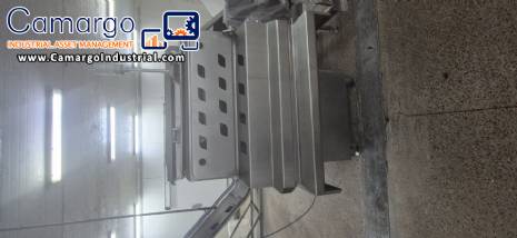 Stainless steel paddle mixer with 2 shafts, Simetria MMF300, for meat, sausages, and pet food. Stainless steel paddle mixer with 2 shafts, Simetria MMF300, for meat, sausages, and pet food.